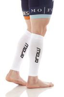 Mojo Compression Socks for Men and Women | Calf Compression Sleeve Medium White