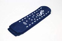 GBM Geckos - Plush Double Tread Non-Slip Safety Socks 2-Pack (Navy Blue, Large)