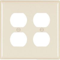 Legrand - PASS & SEYMOUR TP82LACC30 2 Gang 2 Duplex Outlet Openings Nylon Wall Plate, Almond