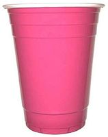 Goodtimes Big Party Pack 50 Count Disposable Plastic Cups, 16-Ounce (Pink-Fushia 2 pack)