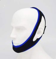 Anti-Snoring and Anti-Snoring Tape,Snoring Chin Strap,Snore Solution Reduction Sleep Aids.Adjustable Chin Support Headband (Black+Blue Edging)