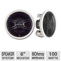 Yamaha In-ceiling Natural Sound Three-way 100 Watt Easy-to-install Speaker System (Pair)