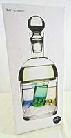 Schnapps Carafe and Ice Container With 4 Schnapps glasses bar by Sagaform