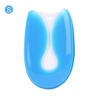 Funarrow 1 Pair U-Shaped Gel Heel Cups Shoe Insole Comfortable Soft Heel Protector Pain Non-Slip Design Soft Silicone Material, for Plantar Fasciitis, Sore Heel Pain, Bone Spur