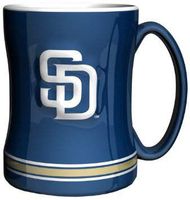 Boelter Brands MLB San Diego Padres 226633 Coffee Mug, Team Color, 14 oz
