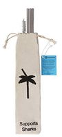 Reusable Stainless Steel Sand Straw 3 Pack Silver - 10% of Profit Supports A Different Sea Animal Shark