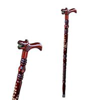 Elderly Solid Wood Cane, Redwood Faucet Elderly Walking Stick Light Non-Slip Walking Stick