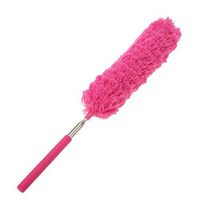 Vktech Mini Microfiber Hand Duster Extendable Washable Clean Brush Duster for High Ceilings TV Fan Air Conditioner Car Computer Desk 16"-35" (Rose Red)