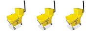 Genuine Joe GJO02347 Side Press Wringer Mop Bucket, Yellow (3 CASES)