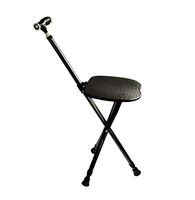 Adjustable Folding Walking Canes Seat Stick Massage Portable 350 lbs Capacity Retractable Lightweight LED Light Crutches Aluminum Aid for Elder Rest