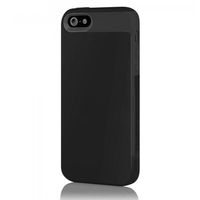 Incipio IPH-823 Faxion for iPhone 5-1 Pack - Retail Packaging - Black/Black