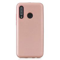 Cfrau 3 in 1 Case with Black Stylus Compatible with Huawei P30 Lite,Stylish Ultra Thin Scratchproof Absorption Heavy Duty Soft Silicone + PC Back Cover Case,Rose Gold