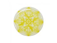 EMF Transformation Emblem Stickers - Small Buttons (3/4 inches) (Yellow on White)