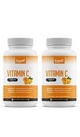 Vitamin C - (2 Pack) Powerful 1500mg Per Day Immune Support - Tasty Chewable Vitamin C Supplement All Year-Round Potent Support - Vegan Friendly, Non-GMO, Gluten & Soy Free - All Natural VIT C