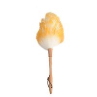 Lambswool Duster, Dust Sweeping Cleaning Dust Sweeping Feather Duster with Wood Handle for Cleaning Sofa Wicker Chairs Wipe Home