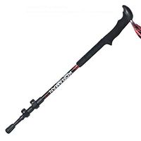 Crutches Outdoor Trekking Poles Telescopic Ultra-Light Hiking Supplies Anti-Slip Climbing Equipment Stick Black Blue Green (Color : Black, Size : 65cm)