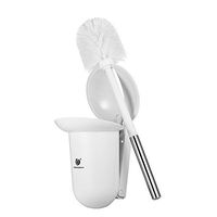 Galapara CHUANGDIAN Toilet Brush and Holder Set Wall-Mount Hideaway Bathroom Toilet Bowl Cleaning Tool Modern Design Super Convenient(White)