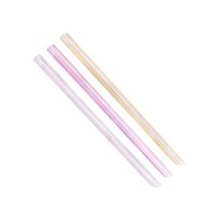 Karat C9050s 9" Boba Straws (10mm Diameter), Unwrapped, Diagonal Cut, Assorted Striped Colors (Case of 1600)