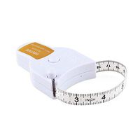WIN TAPE 80'' 205cm Waist Body Tape Measure with Push Button, Measuring Waist and Arms (White)