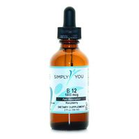 Vitamin B12 by Simply You - Raspberry-Flavored Liquid Supplement for Nervous and Immune System Support - Organic, Vegan, Gluten Free - 1000 mcg Fast Absorption