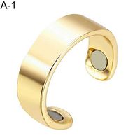 BeimYcW Unisex Magnetic Slimming Anti Snore Ring Weight Loss Fat Burning Health Care Golden A