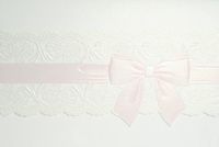 Ribbon & Lace Baptism Christening Invitations - Set of 20