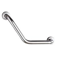 ROVATE Shower Angled Grab Bar, Bathroom Safety 17-Inch 304 Stainless Steel Bathtub Grip, Chrome