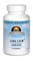 Source Naturals Serene Science, GABA Calm - Supports A Calming Mood, Quick Dissolving Orange Flavor - 60 Lozenges
