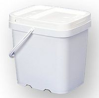 2 gal. Square Ez StorÃÂ Bucket Pail and lid, w/Handle, 6 Pack