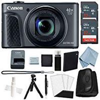 Canon Powershot SX730 HS Bundle (Black) + Advanced Accessory Kit - Including to Get Started