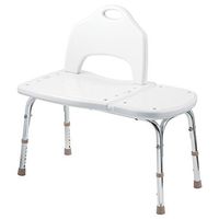 Moen DN7065 Home Care 33.25-Inch W x 19.25-Inch D Adjustable Height Bath Safety Shower Transfer Bench Glacier