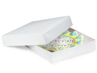 White Gloss Gift Box - 8.5" x 8.5" x 2" - 100 Count