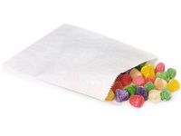 Paper Candy Bags with Wax Lining - 100 Count - 1/2 LB - White