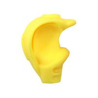 Gbell Kids,Boys,Girls Pencil Holder,Pen Writing Aid Grip Posture Correction Tool 1Pcs, Assorted Blue,Pink,Green,Yellow,Orange,Red (Yellow)