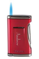 Personalized Xikar Xidris Red Single Jet Lighter with Free Laser Engraving