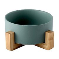 WWSHM Salad Bowl Noodles Bowls With Wooden Tray Fresh Color Container Fruit Bowl (Color : Green)