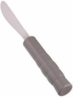 Sammons Preston Weighted Knife with Serrations & 8 oz. Additional Weight, 1" Diameter Handle, Grip Knife is Easy to Hold Adaptive Utensil, Adaptive Knife Stabilizes Tremors & Shakes, 4.5" Long Handle