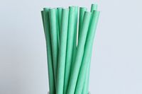 Mint Green Paper Straws (75)