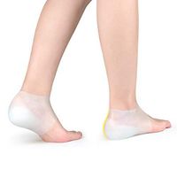 1 Pair Heel Cups,Plantar Fasciitis Inserts, Gel Heel Pads Cushion,Socks Deodorant Gel Upgraded Heel Sleeves,Physical Examination Increased Pad,for Plantar Fasciitis Crack Heels Sore Feet Men and Women