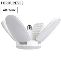 The New 60W Foldable Fan Blade LED Pendant Lights No Flicker B22 E27 LED Bulb 220V 360 Degrees Angle Adjustable Ceiling Lamp