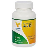The Vitamin Shoppe Dry nonoily Vitamin A D, Antioxidant That Supports Immune Eye Health, Once Daily (100 Capsules)