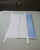 Obbomed MC-3020 Extra Large 4-Layer Incontinence Protector/Transfer Blanket & Handles, Bed Positioning Pad Sheet & Straps, Reusable Washable Patient Lifting Device - for Caregiver Patients 48” x 40”