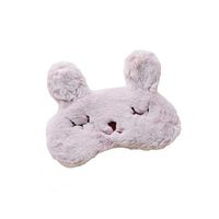 Cute Animal Sleeping Eye Masks Padded Blindfold For Women Girls Travel Home Rest Purple Rabbit