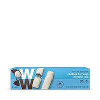 WW Cookies and Cream Protein Stix - High Protein Snack Bar, 2 SmartPoints - 1 Box (6 Count Total) - Weight Watchers Reimagined