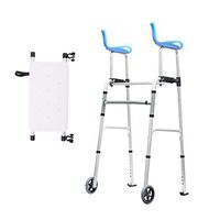 Lqdpdd Elderly People Walker Height Front Wheeled Walker for Seniors, Adjustable, Lightweight Portable, Handicap Walking Mobility Aid,A