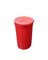 19 Dram “Pop Top” Prescription Vials/Bottle Variety of Colors for All Your Pills or Supplements by MT Products- (15 Pieces) (Red)