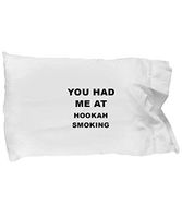 Hookah Smoking Pillowcase - Funny Gift for Hookah Smoking Practitioners/Hobbyists, Shisha Smoker Creative and Soft Pillow Case, Passionate Gift