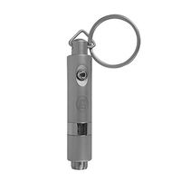 Stainless Steel Cigar Retractable Blade Punch with Key Ring by Park Lane (Gun Metal Grey)