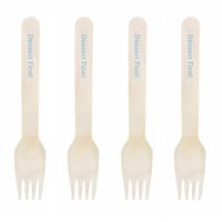 Dress My Cupcake Natural Wood 500-Pack Candy Buffet Forks DIY Kit, Dessert First, Baby Blue