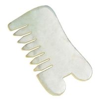 Meidexian888 Facial Massage,Comb Shape Jade Gua Sha Massage Tools Natural Jade Guasha Board for Anti-wrinkle